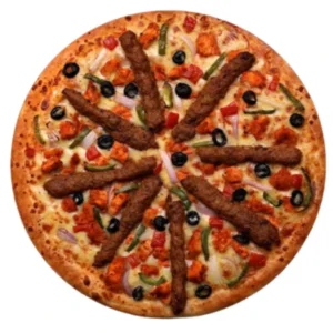 kabab crust pizza